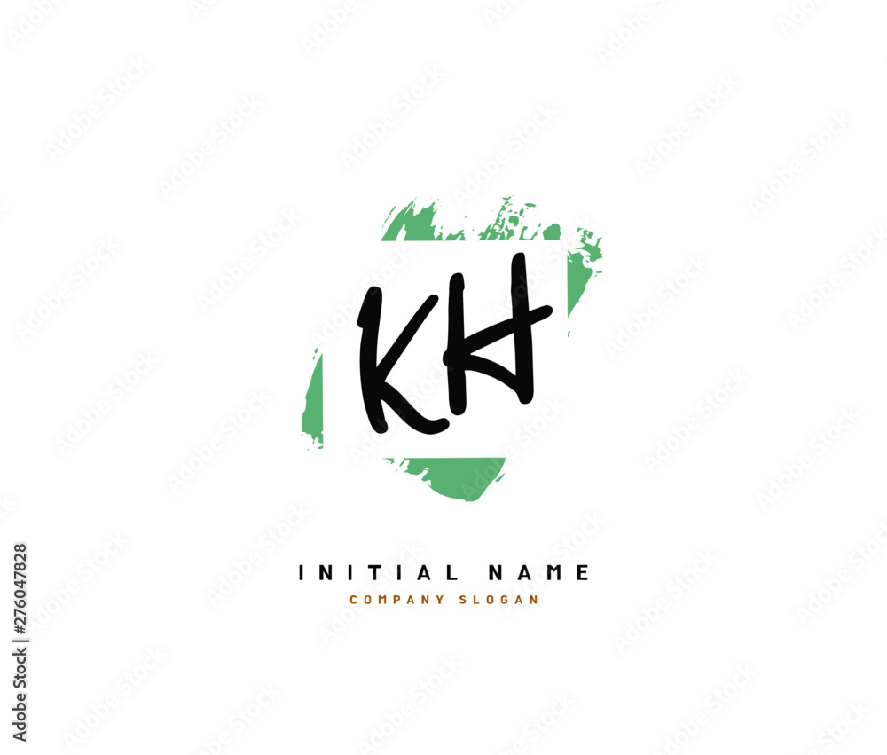 K H KH Beauty vector initial logo, handwriting logo of initial signature, wedding, fashion, jewerly, boutique, floral and botanical with creative template for any company or business. K H KH Beauty vector initial logo, handwriting logo of initial signature, wedding, fashion, jewerly, boutique, floral and botanical with creative template for any company or business.