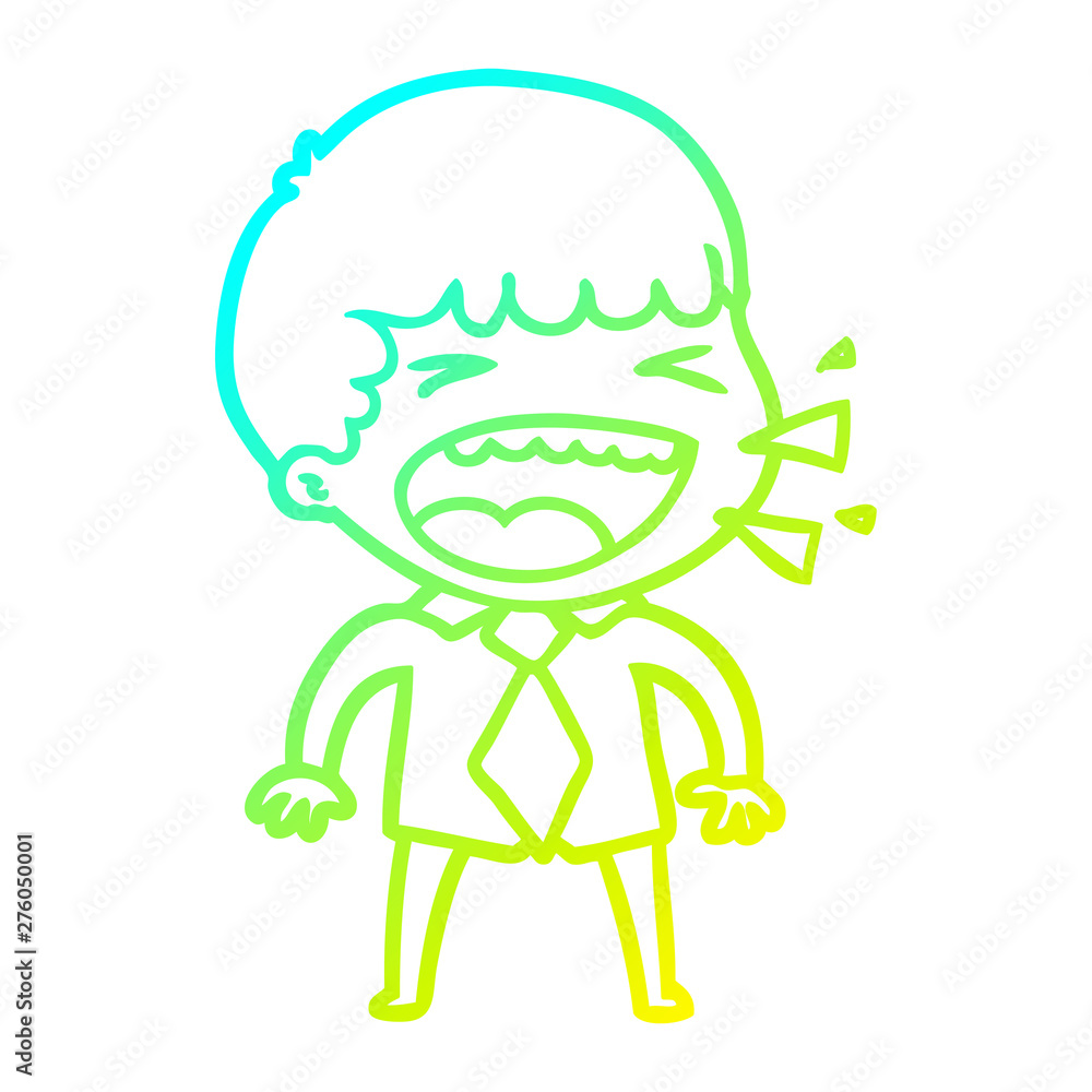 cold gradient line drawing cartoon laughing man cold gradient line drawing cartoon laughing man