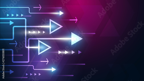 neon arrow speed background