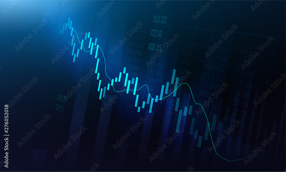 Stock market or forex trading graph in graphic concept Stock market or forex trading graph in graphic concept