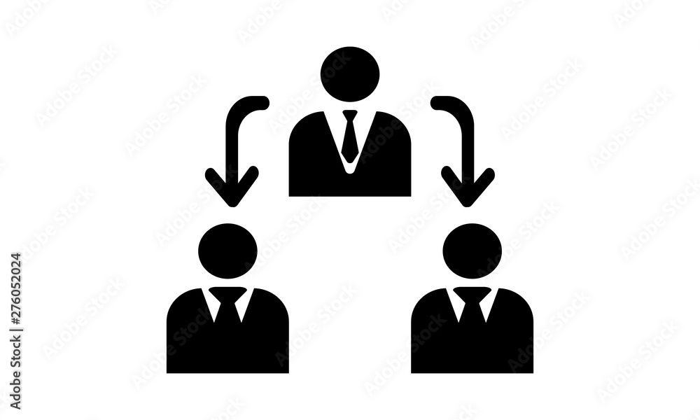 Business management icon for corporate strategy and operations Business management icon for corporate strategy and operations