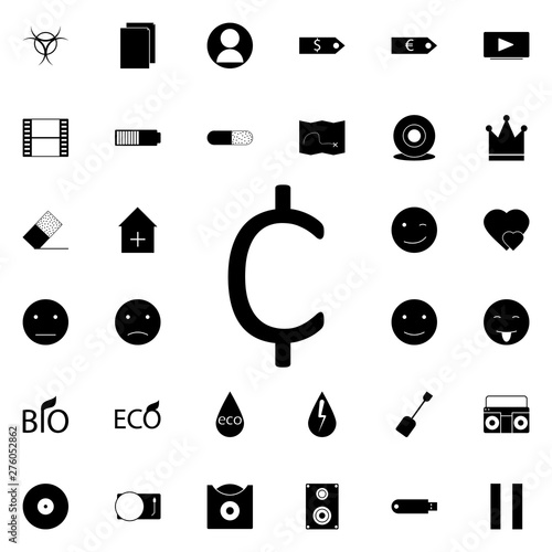 cent sign icon. Universal set of web for website design and development, app development