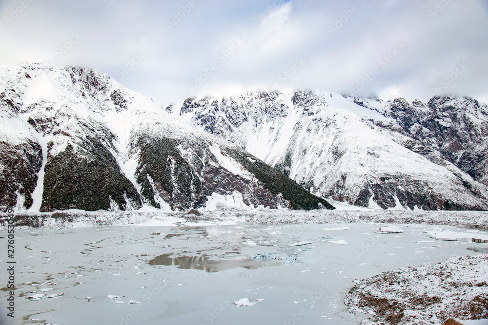 Fototapeta premium Tasman Glacier View, South Island Nowa Zelandia