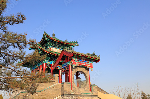 gate tower of ancient Chinese architectural style