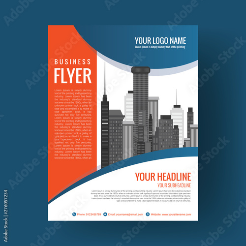 Modern design poster flyer brochure cover layout template