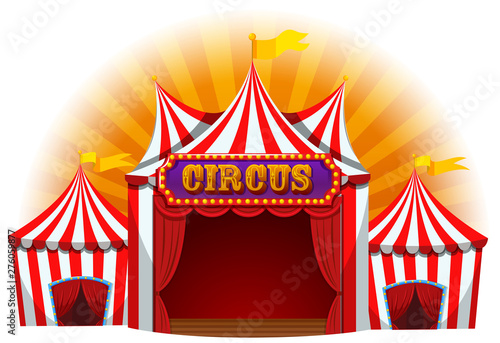 Large fun circus tent