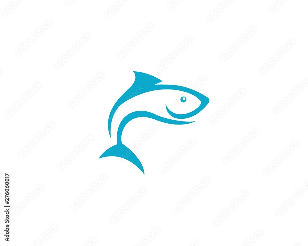 Fototapeta premium Fish logo template Creative vector symbol