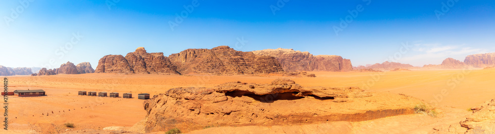 Panoramic Approach to Wadi Rum - Shapes of Mountains