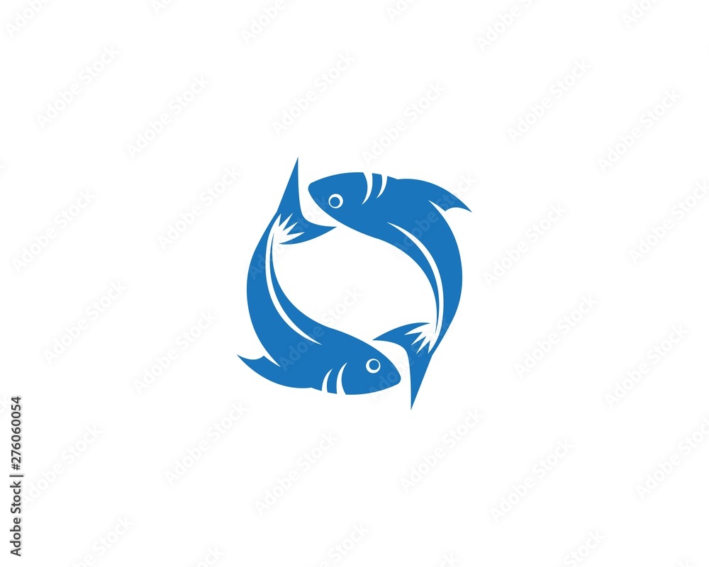 Fish logo template Creative vector symbol Fish logo template Creative vector symbol