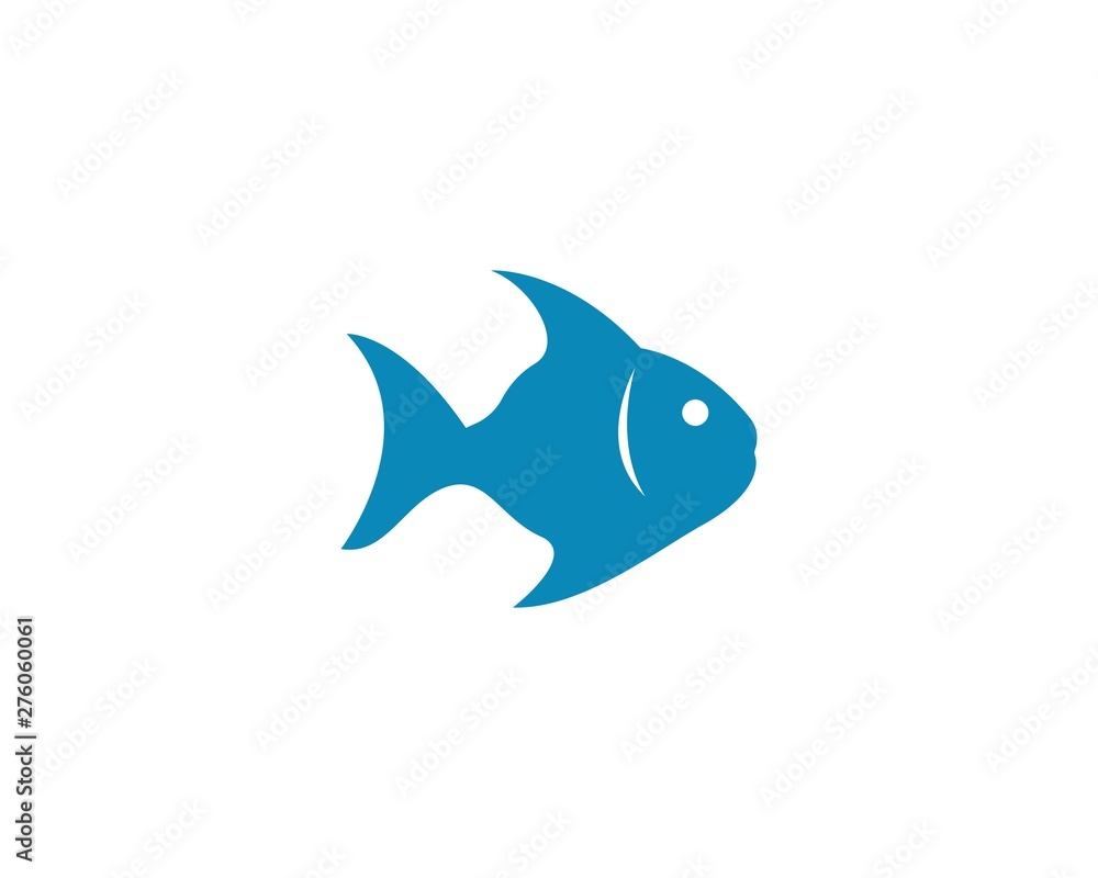 Fish logo template Creative vector symbol