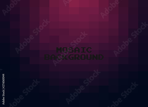 Abstract Dark Purple geometric Background, Creative Design Templates. Pixel art Grid Mosaic, 8 bit vector background.