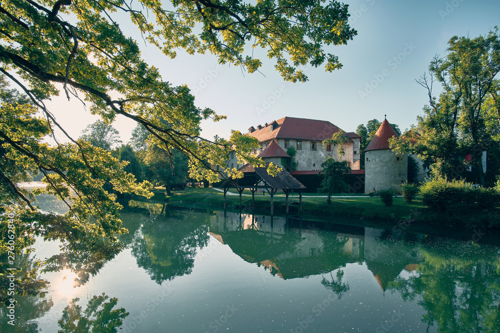 castle Otocec near the river Krka - Slovenia castle Otocec near the river Krka - Slovenia