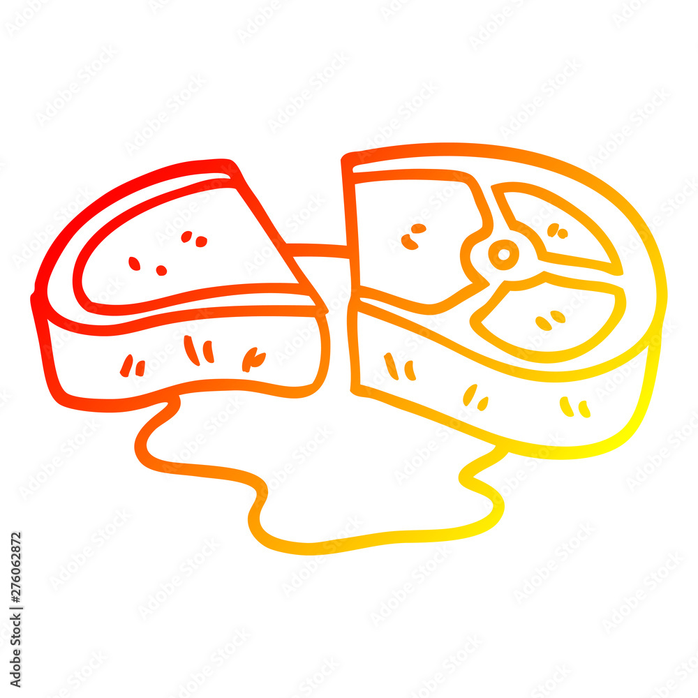 warm gradient line drawing cartoon rare steak warm gradient line drawing cartoon rare steak