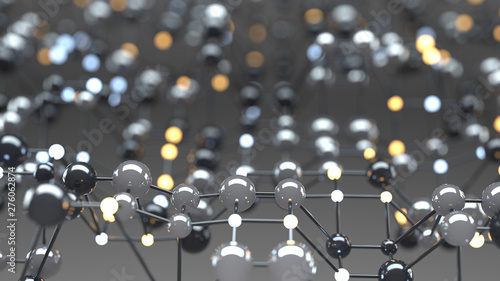 Connected lines and spheres...