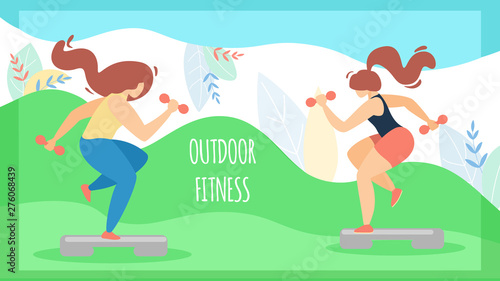 Flyer Sport for Women Inscription Outdoor Fitness.