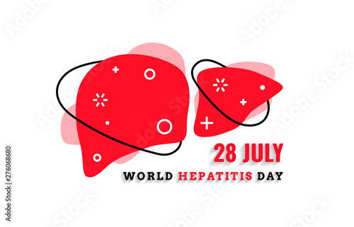Vector illustration of World Hepatitis Day 28 july banner