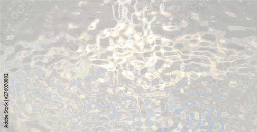 Water surface.  Frosted glass. Ripples effect. Vector illustration 