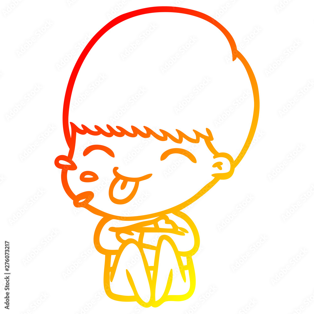 warm gradient line drawing cartoon rude man warm gradient line drawing cartoon rude man