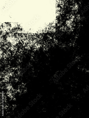 Abstract grunge bitmap background. Monochrome handcrafted vertical composition of irregular graphic elements.