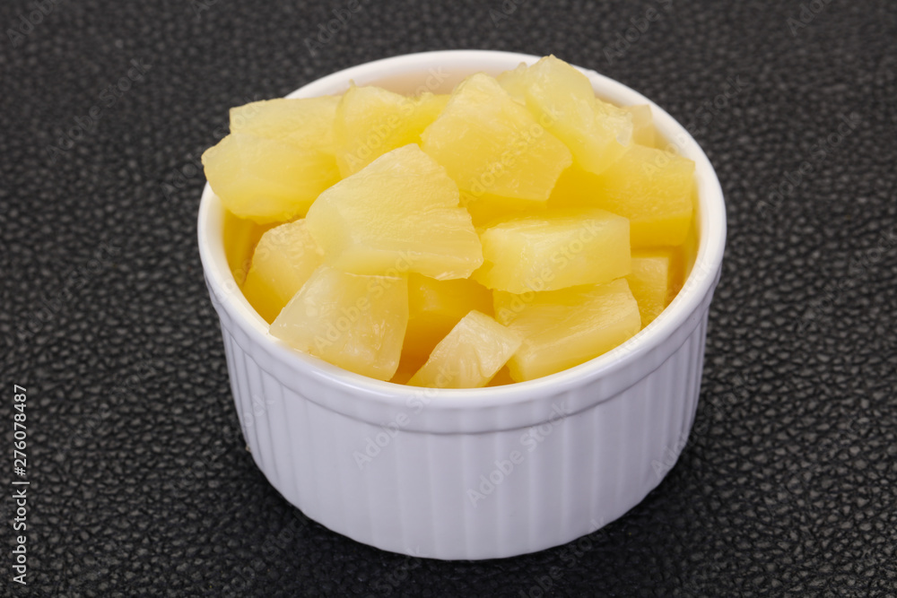 Marinated pineapple pieces Marinated pineapple pieces
