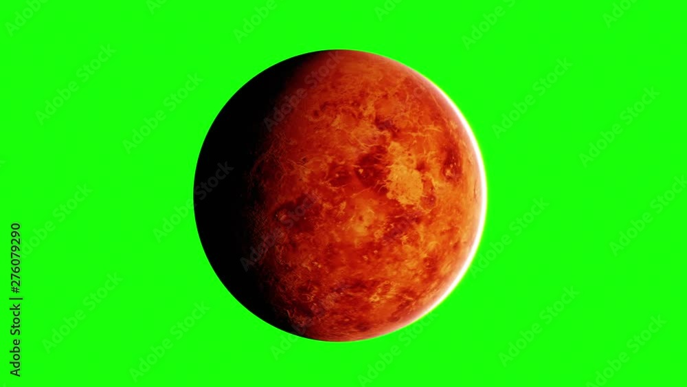 Realistic red Planet venus rotating animation with Green screen background - hot red planet animation Realistic red Planet venus rotating animation with Green screen background - hot red planet animation