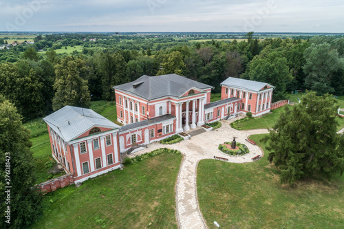 Yaropolets, Russia. Goncharov Manor. Aerial photo