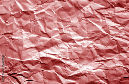 Wallpaper Mural Crumpled sheet of paper with blur effect in red color. Torontodigital.ca