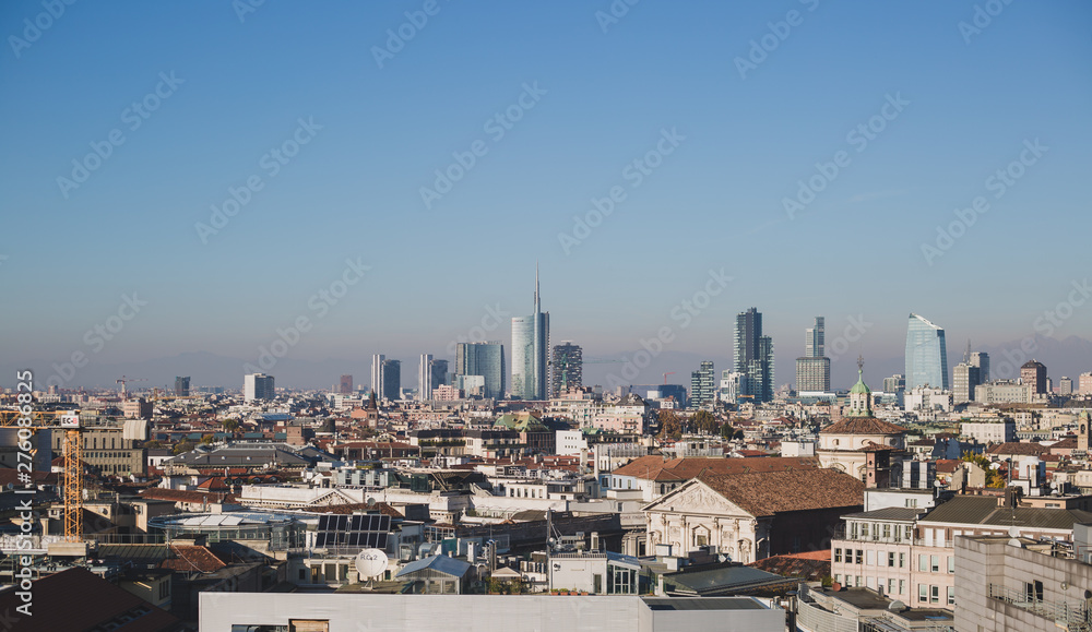 View of the city. Milan, Italy
