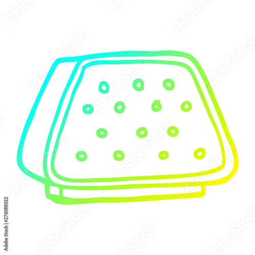 cold gradient line drawing cartoon desktop intercom