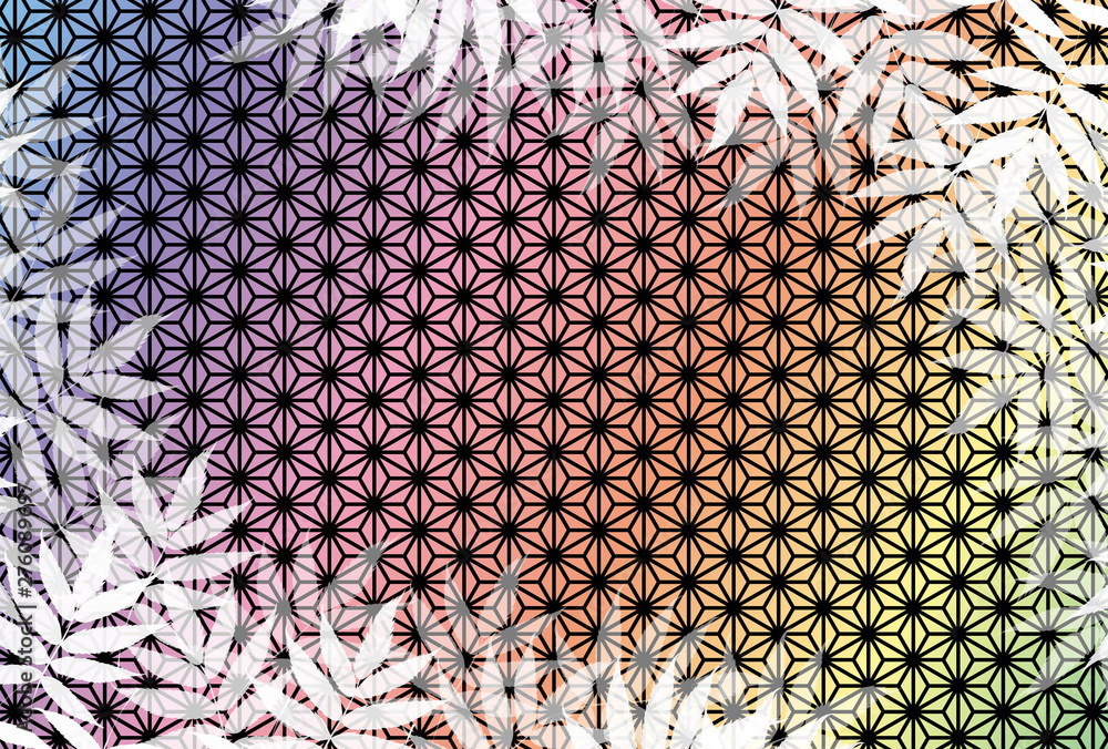 和風イラスト背景素材 麻葉模様 七夕祭り 夏 ベクター 無料 フリーサイズ イベント広告宣伝ポスター Stock ベクター Adobe Stock