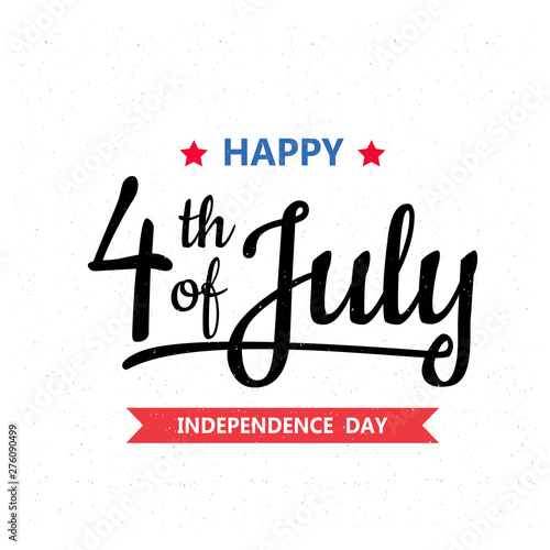 Happy independence day or 4th of July vector background or banner graphic