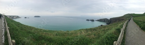 panoramic landscape on irish coast. 