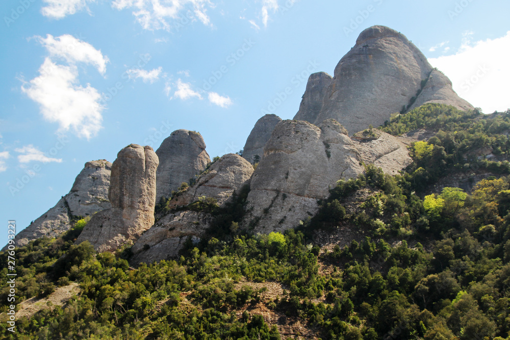Montserrat mountain terrain, Catalunya, Spain