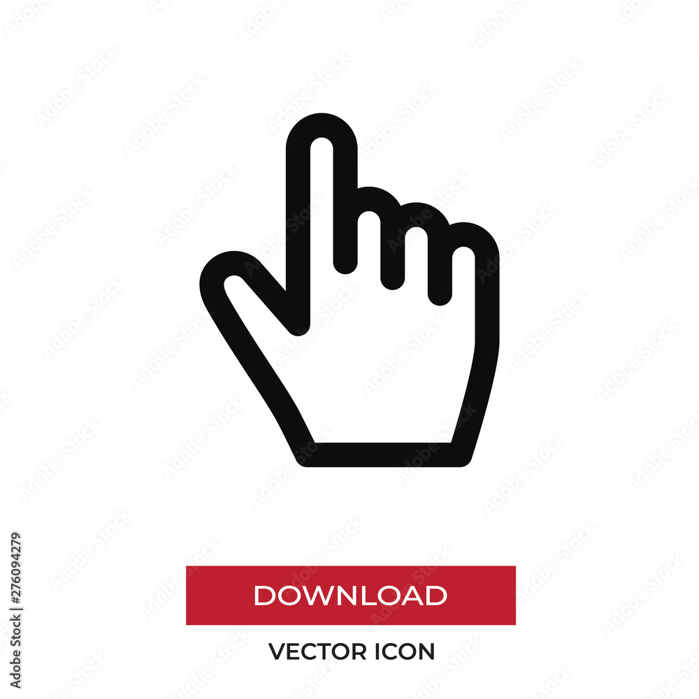 Clicker vector icon in modern style for web site and mobile app Clicker vector icon in modern style for web site and mobile app