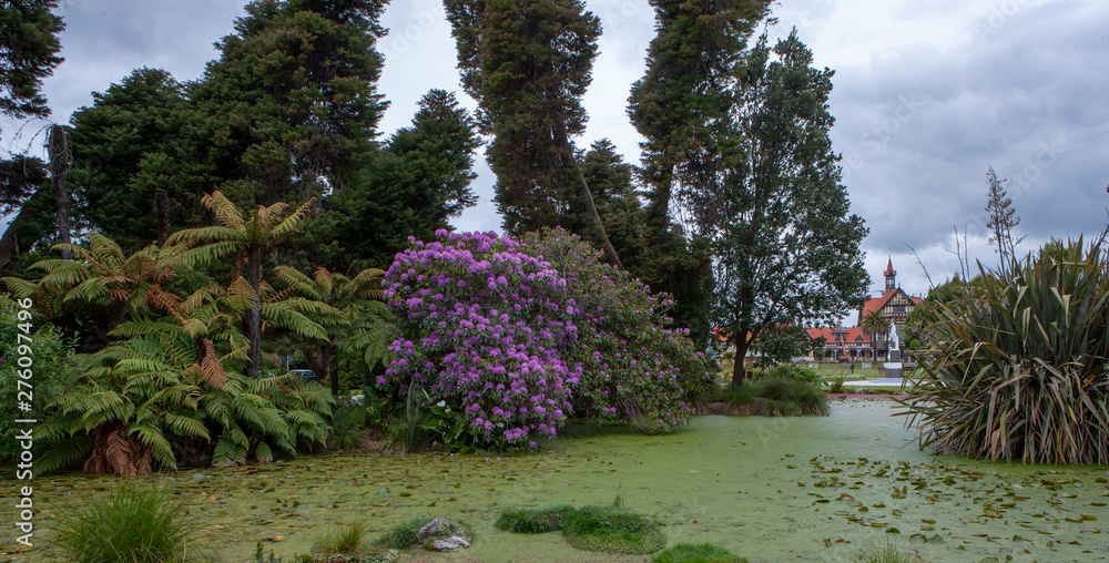City of Rotorua New Zealand Bathing house park