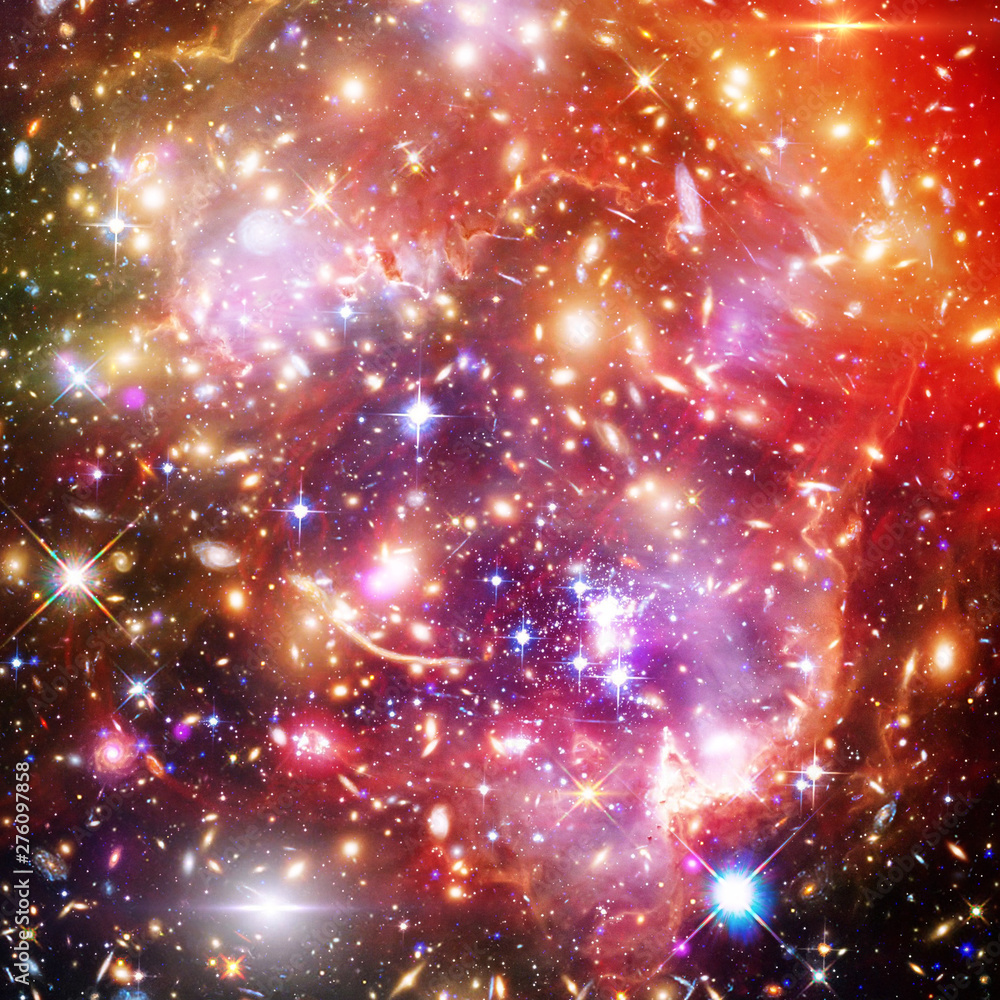 Galaxy, nebula and gas. The elements of this image furnished by NASA.