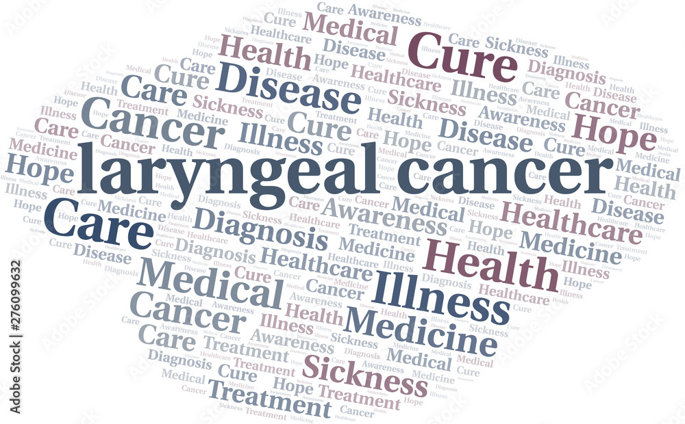 Laryngeal Cancer word cloud. Vector made with text only. Laryngeal Cancer word cloud. Vector made with text only.