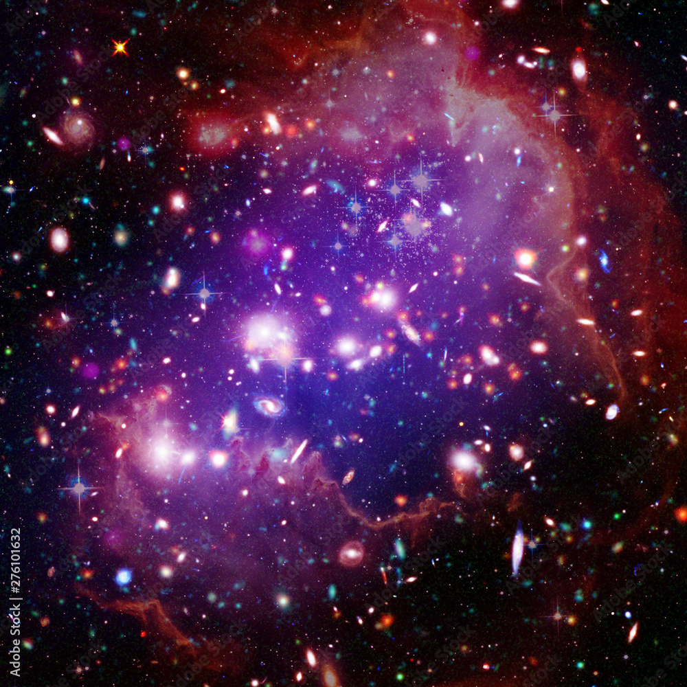 Cosmic galaxy background. Stars and cosmic gas.The elements of this image furnished by NASA.