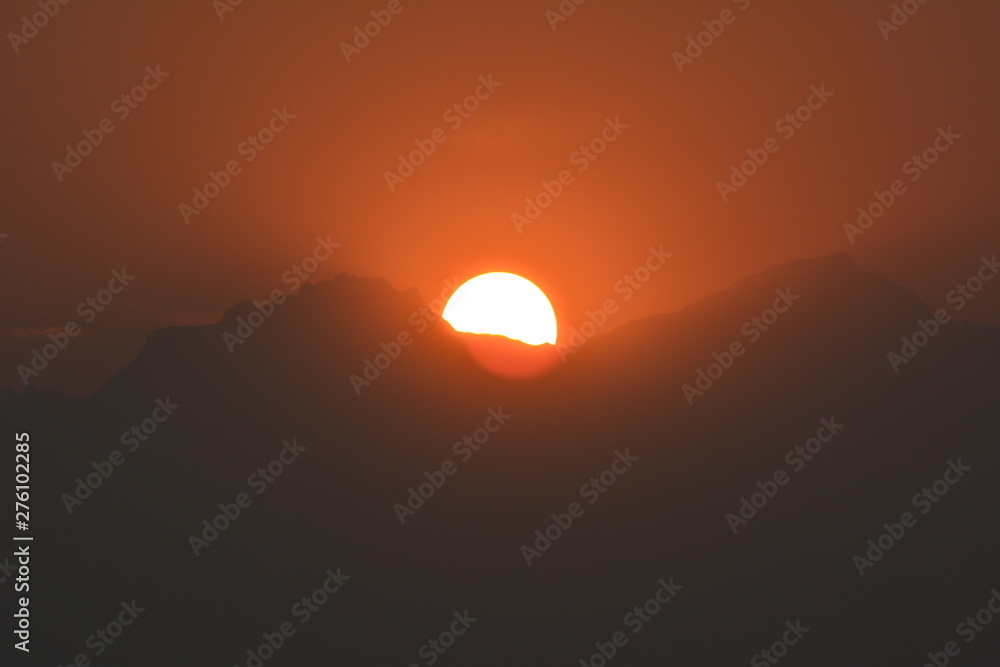 Sunrise at Munsyari, India