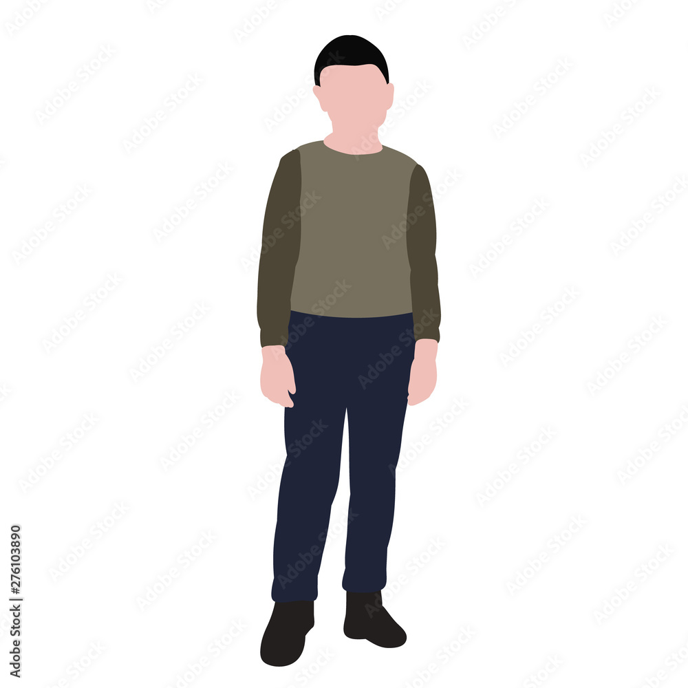 isolated child in flat style, friendship, boy isolated child in flat style, friendship, boy