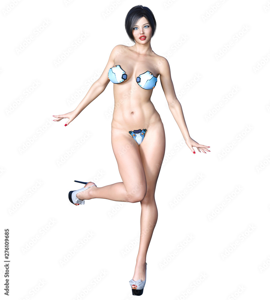 Fototapeta premium 3D woman render