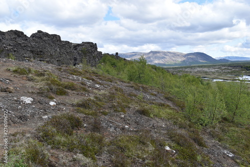 Landscape at the Thingvellir National Park near Reykjavik at the Golden Circle in Iceland © places-4-you