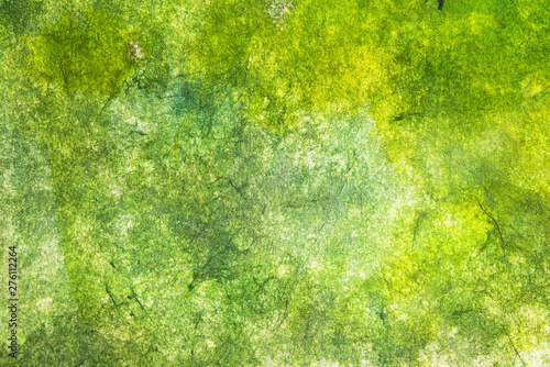 Abstract colorful water color hand paint on white paper background