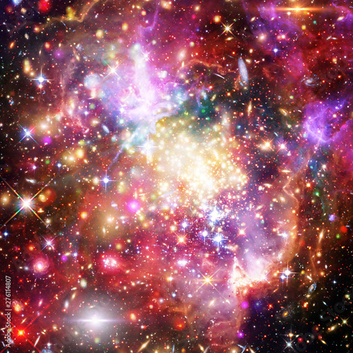 Fototapeta Naklejka Na Ścianę i Meble -  Galaxy, nebula and gas. The elements of this image furnished by NASA.