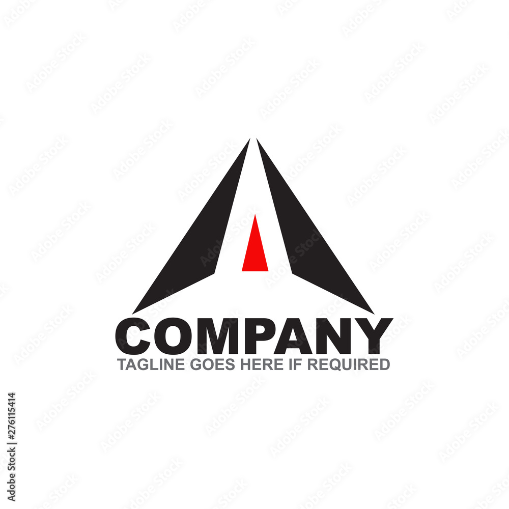 A letter initial logo design vector template