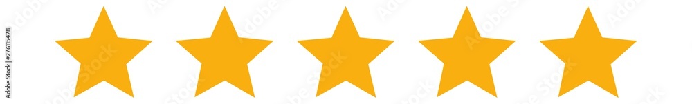 Obraz premium 5 Stars Orange | Customer Rating | Websites Review