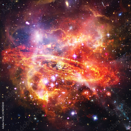Fototapeta Naklejka Na Ścianę i Meble -  Amazing galaxy view and stars. The elements of this image furnished by NASA.