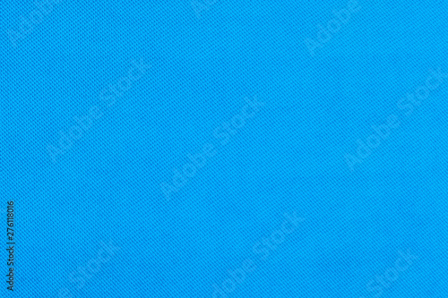 Blue texture of fabric from a textile material. 
