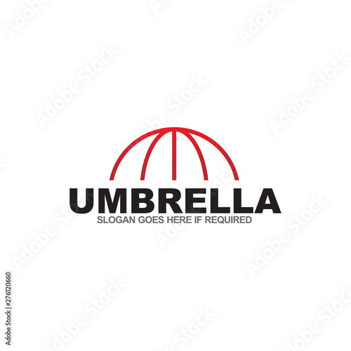 Umbrella icon logo design vector template