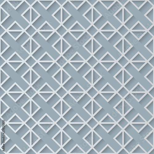 Arabic seamless ornament. Islamic geometric background. Eps 10 illustration.